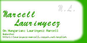 marcell laurinyecz business card